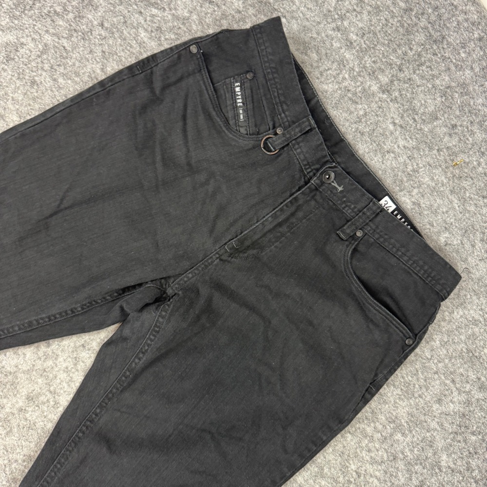 Empyre Sledgehammer Regular Fit Black Denim Jeans Mens 34 Skater Streetwear